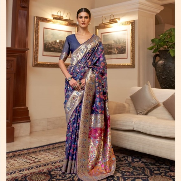 Kashmiri Modal weaving Saree - Picture 5 of 8